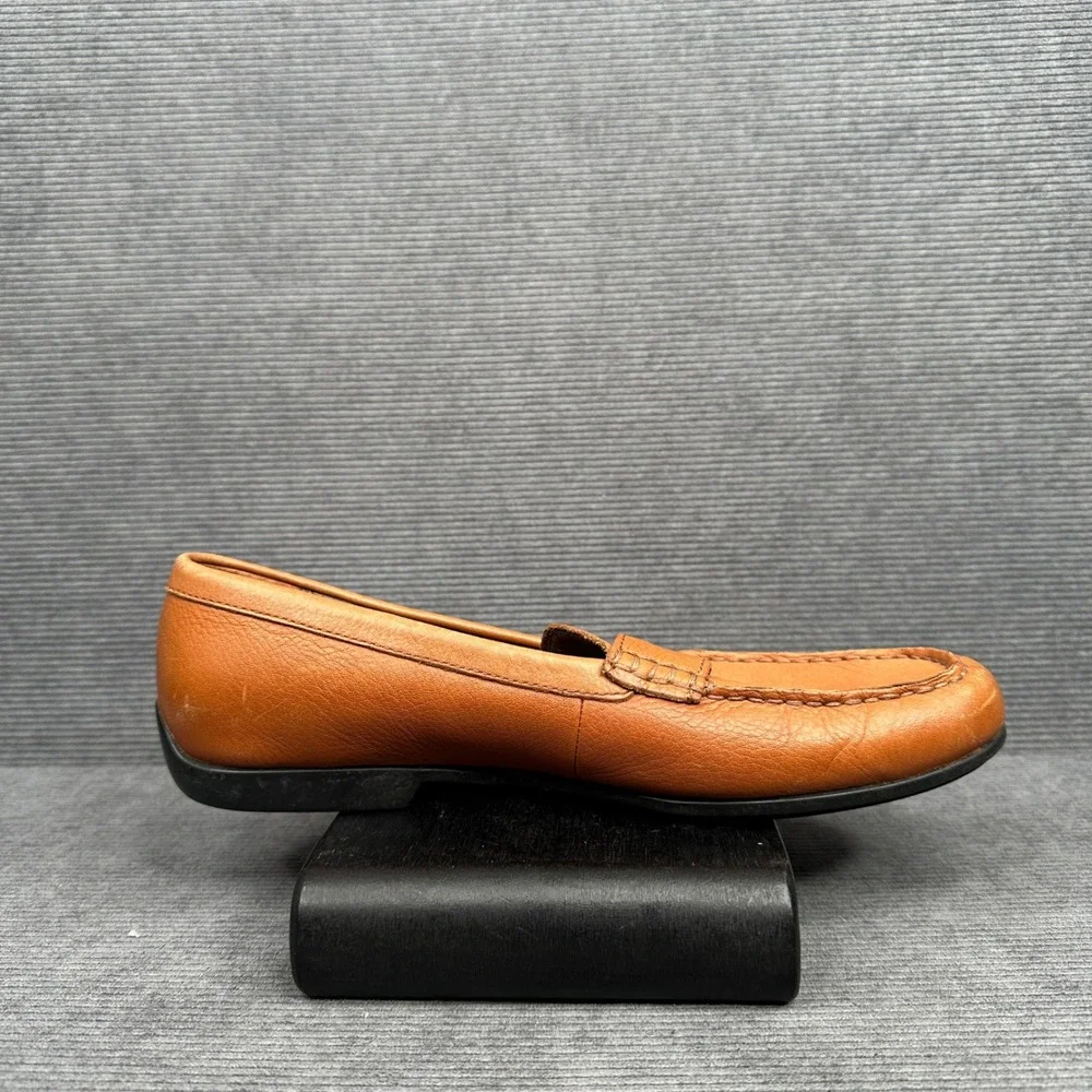 Polo Ralph Lauren Adante Tan Leather Penny Loafers Mens 9D‎ Brown Slip On Shoes